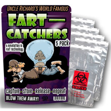 Gears Out Furzfnger  5er-Pack  lustige Gag-Geschenke fr Mnner  alberne Geschenke  Biohazard-Taschen  Geschenke fr Teenager  alberne Strumpf