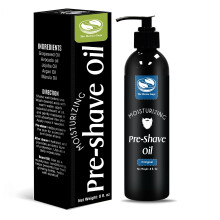 De Henna Jongens 8 fl. Oz ongeparfumeerde pre-shave-olie voor mannen Uitstekende scheerolie voor mannen Bereidt zich voor op een scheerbeurt zonder b
