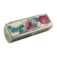 Houder Designer Lipstick Case with Mirror for Purse - Decorative Lipstick Holder with Gift Box - Velvet Lined - Protect Your Lipsticks in St