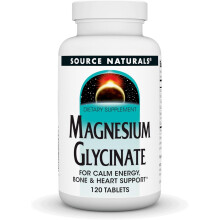 Source Naturals, Magnézium Glicinát, 120 Tabletták