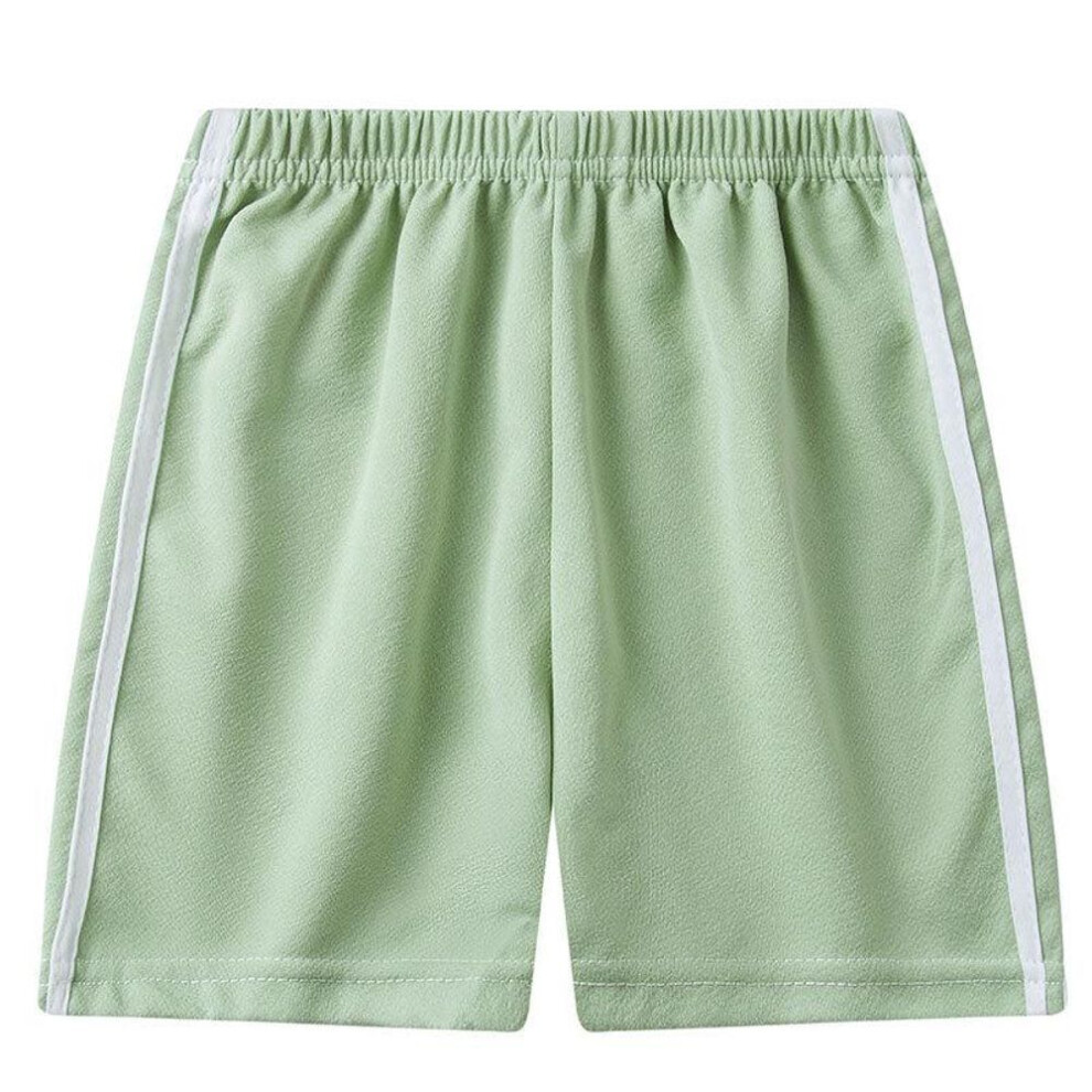 (green, 150 cm) "children's Summer Ice Silk Sports Shorts - Trendy Five-point Pants For Boys