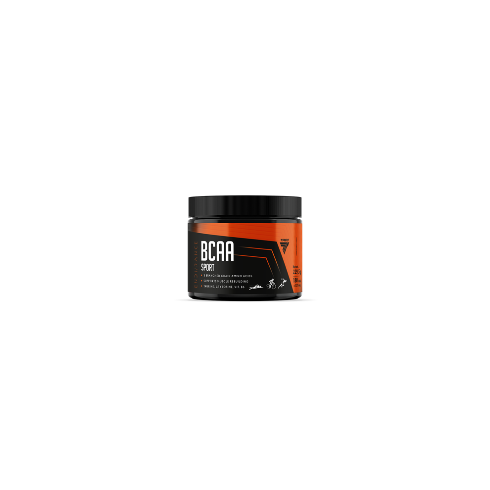 Trec Nutrition Trec Endurance Bcaa Sport 180 Capsules - Branched Chain Amino Acids With Taurine, L-Tyrosine & Vitamin B6 For Muscle Support