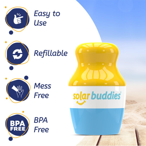 Solar Buddies Επαναγεμιζόμενο Ρολό Σφουγγαριού για Παιδιά, Ενήλικες, Ταξίδια 100ml 1