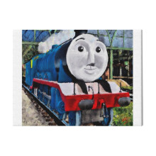 (Thomas And Friends Gordon=6890) Canvas Print DIY Framed Kit Wall Art for Living Room Bedroom Retro Farmhouse Decor 16x20 inch