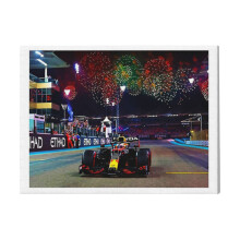 (Max Verstappen After Winning His First World Championship At The 2021 Abu Dhabi Grand Prix=331) Canvas Print DIY Framed Kit Wall Art for Living Room Bedroom Retro Farmhouse Decor 16x20 inch