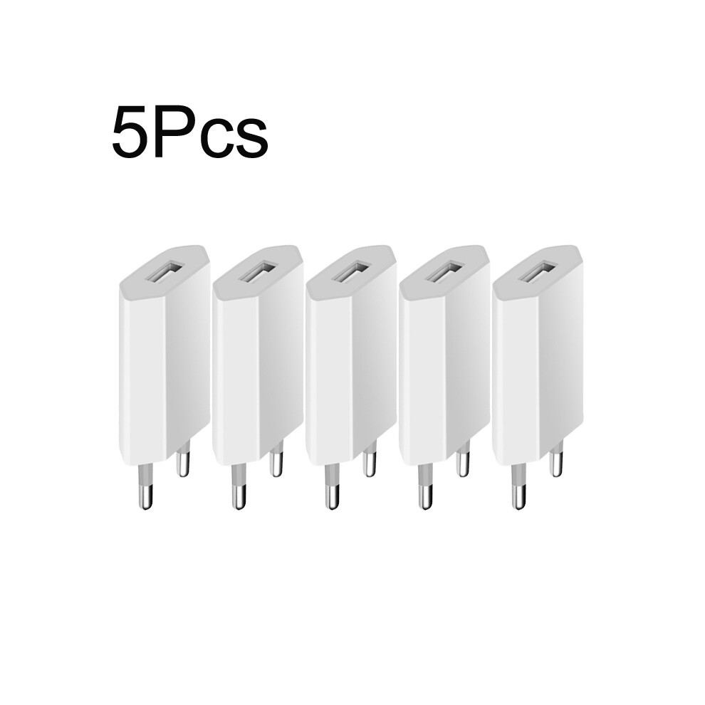 (Red) 5Pcs 5V 1A USB Travel Wall Charger Adapter Charging For Apple iPhone XS Max XS XR X SE 2020 8 7 6 6S 5S 5 SE 4 4S EU Phone Plug-image-OPC-PGCBZ8V-NEW