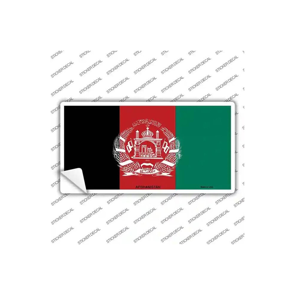 Photos - Other Electrical Equipment Smart Blonde LP-3950s-XL Afghanistan Flag Novelty Sticker Decal - Extra Large