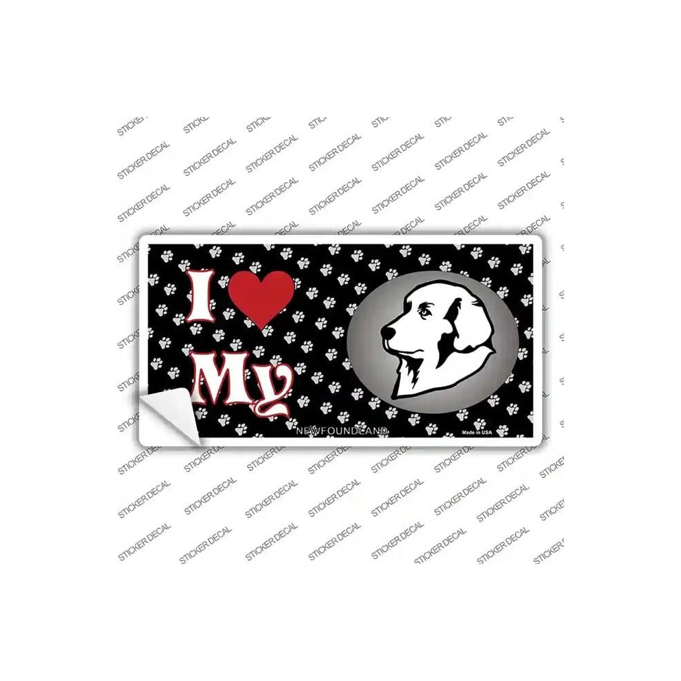 Photos - Other Electrical Equipment Smart Blonde LP-3918s-S I Love My foundland Novelty Sticker Decal - Small