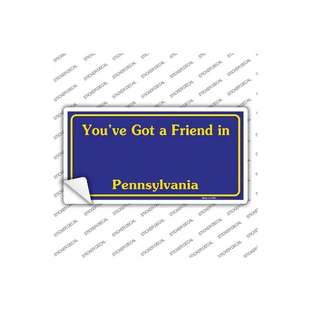 Smart Blonde Lp-4559S-Xl Pennsylvania State Background Novelty Sticker Decal - Extra Large 792636456565