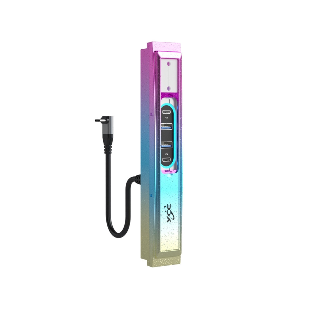 (Gradient color singl) Portable Docking Station  Multiport HUB Adapter Smart-Sensor Cable Charger E65C-image-OPC-PGCBZZZ-NEW