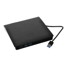 USB 3.0 Super Slim POP-UP Mobile External DVD-RW ODD Drive - Black