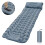 (Gray) Camping Inflatable Mattress With Pillows, Travel Folding Bed 1