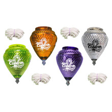 4 Pack Mini Cobra Duurzame Plastic Draaitoppen & Metalen Punt - Trompo Mexicano COBRITA