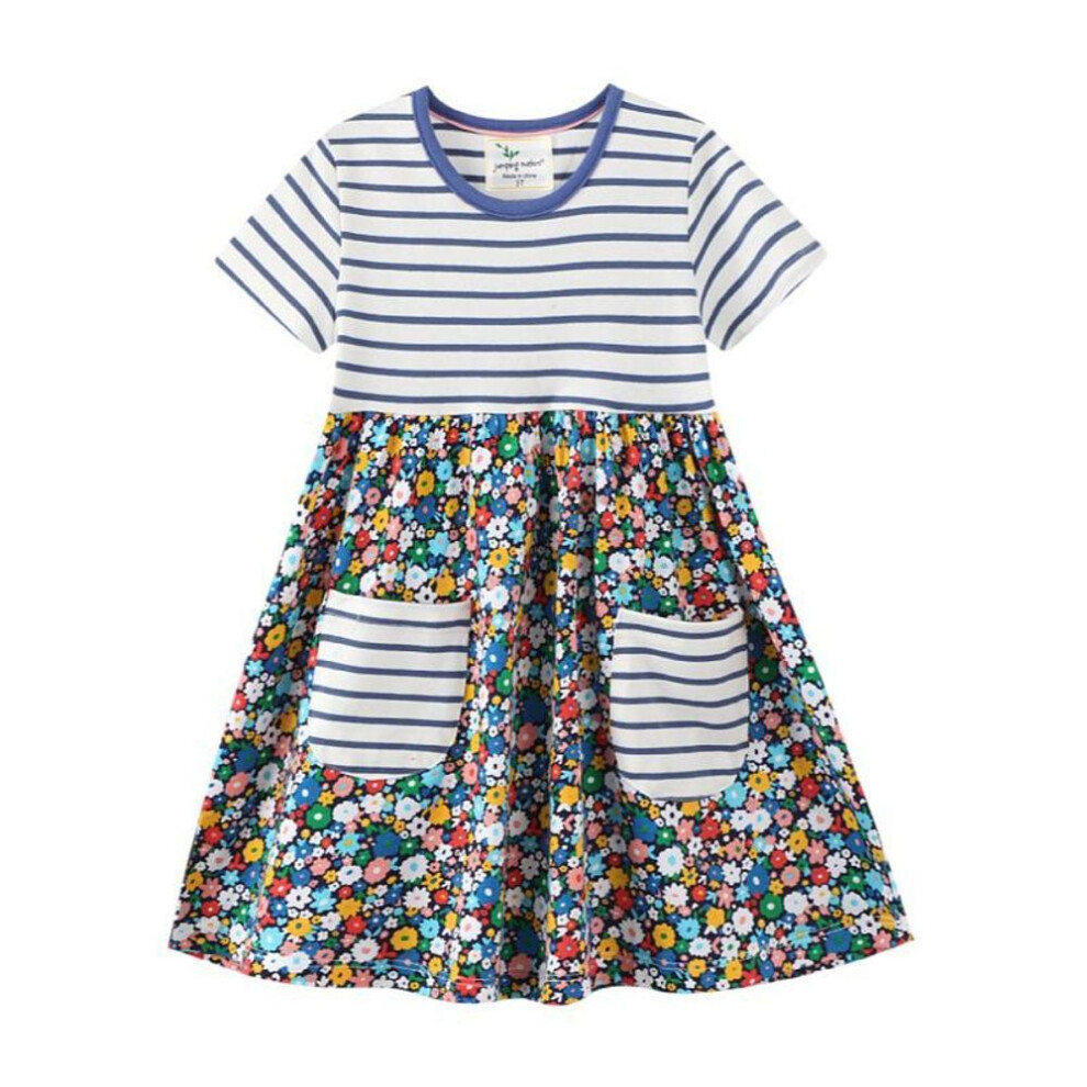 (5T (Recommended height: 110cm-120cm)) "25 Styles Of Long-sleeved Dresses For Girls - Spring & Summer Collection