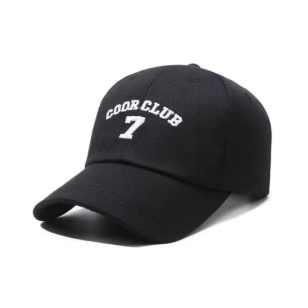 (Black White) Letters Coorclub Embroidery 7 Sunshade Cap Women Breathable Outdoor Sunscreen-image-OPC-PGCC5VY-NEW