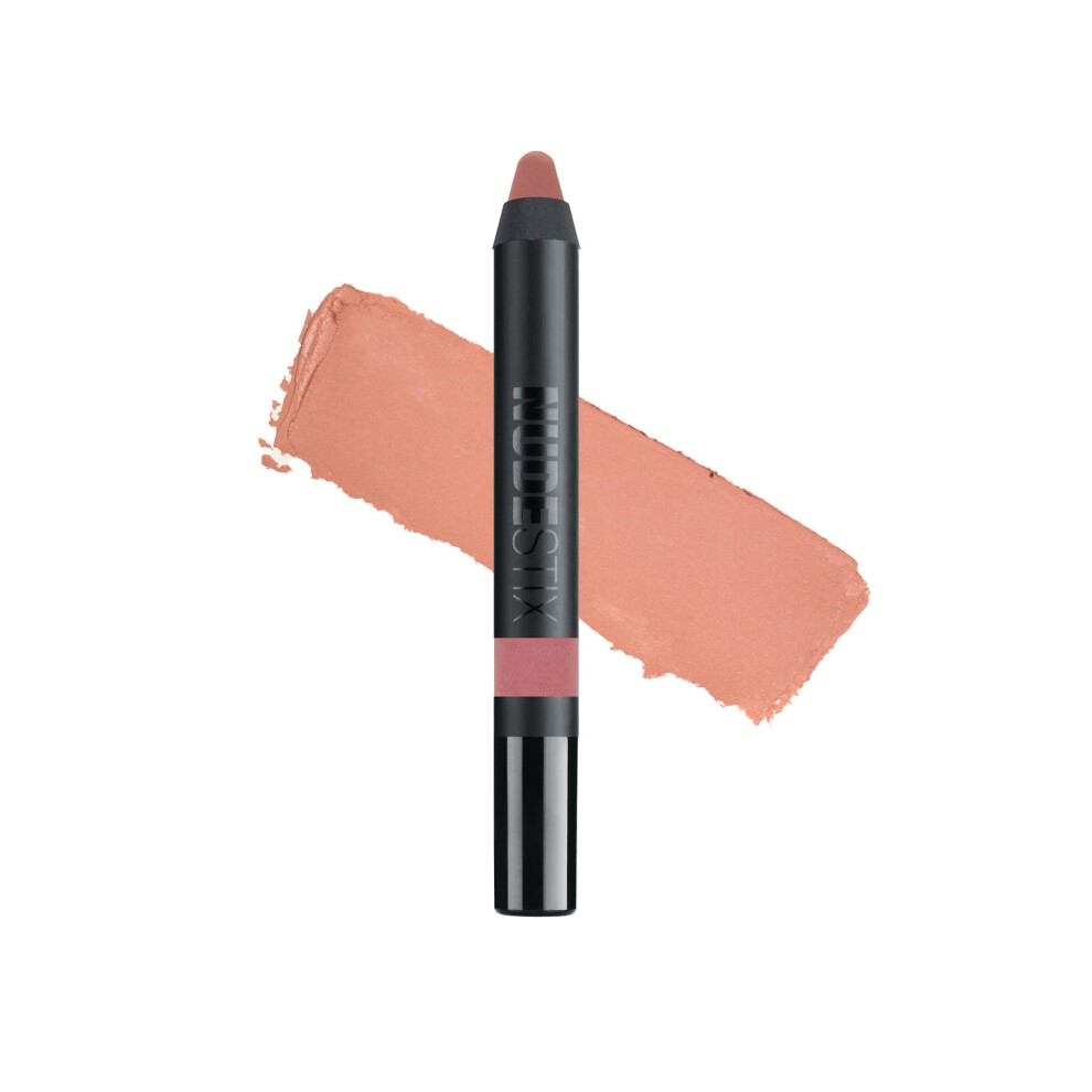 Photos - Lipstick & Lip Gloss Nudestix Intense Matte Lip + Cheek Pencil, Lipstick + Lip Liner + Cheek Blush Tint, Multi Use Makeup for Long Lasting Color, 