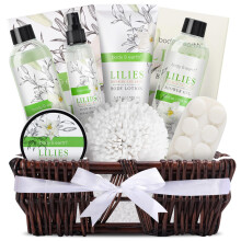 Presentkorgar fr kvinnor Body & Earth 10 st Spa Presenter fr kvinnor Lily Presentkorgar Bad och Body Works Presentset fr kvinnor med Bubble Ba