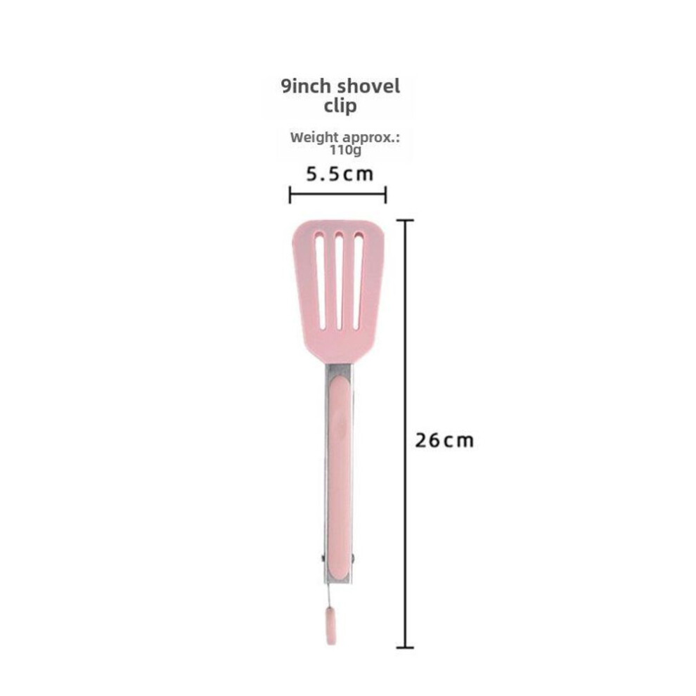 (light pink, 9-inch Spatula Tongs (Spatula Head)) Pink Non-stick Silicone Spatula Kitchen Set