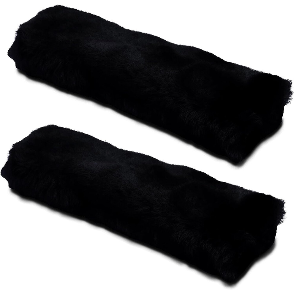 Andalus Australian Sheepskin Seat Belt Covers - Pack Of 2 Hypoallergenic Ultra Soft Shoulder Seatbelt Covers For All Ages Vehicle Types Models & Ba 721456910537