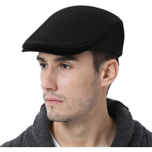 WETOO Men's Flat Cap Gatsby Newsboy Lvy Irish Hats Driving Cabbie Hunt