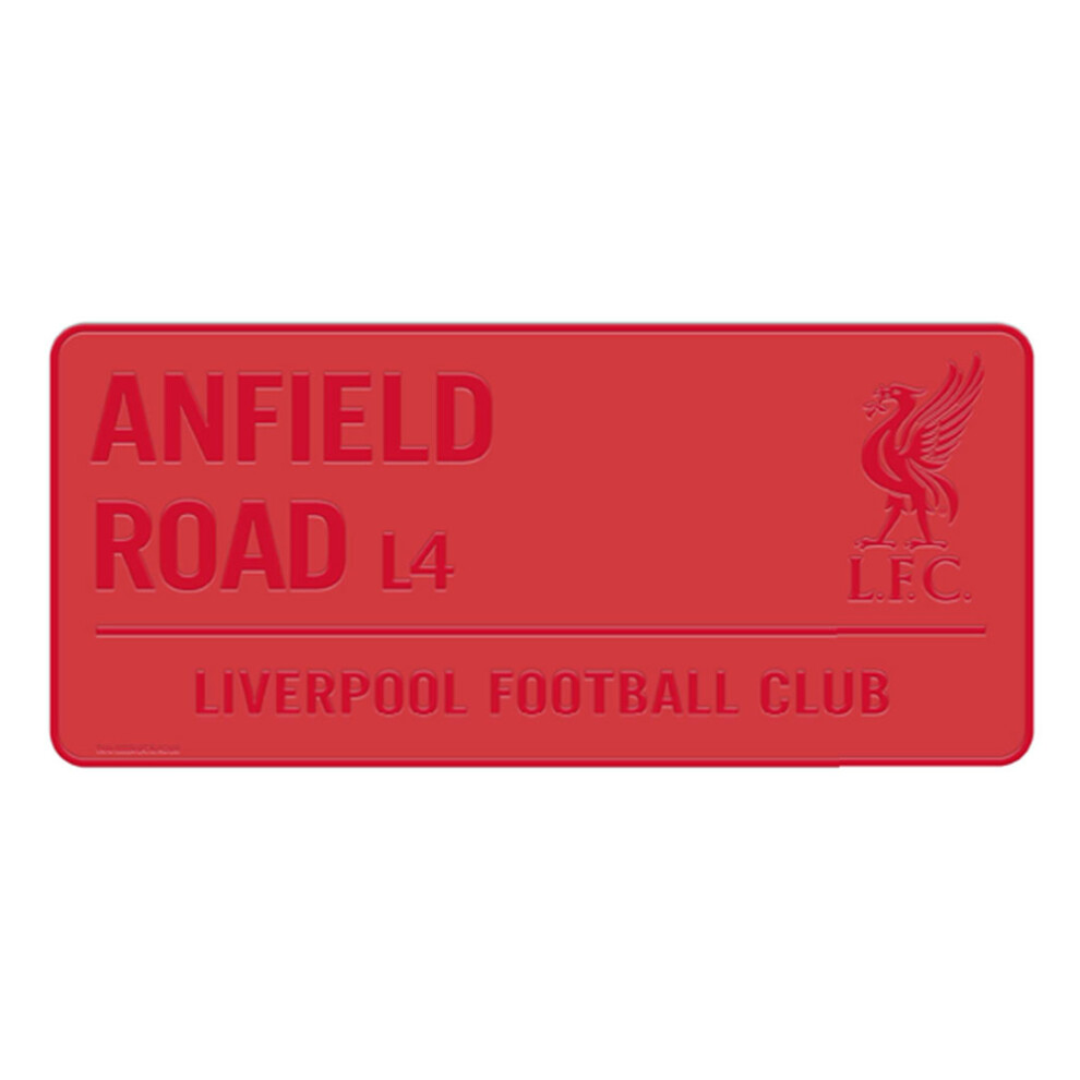 Liverpool FC Anfield Road L4 Crest Street Sign