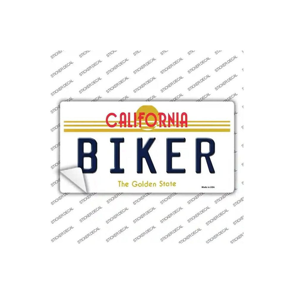 Smart Blonde Lp-6851S-L Biker California Novelty Sticker Decal - Large 792636460326