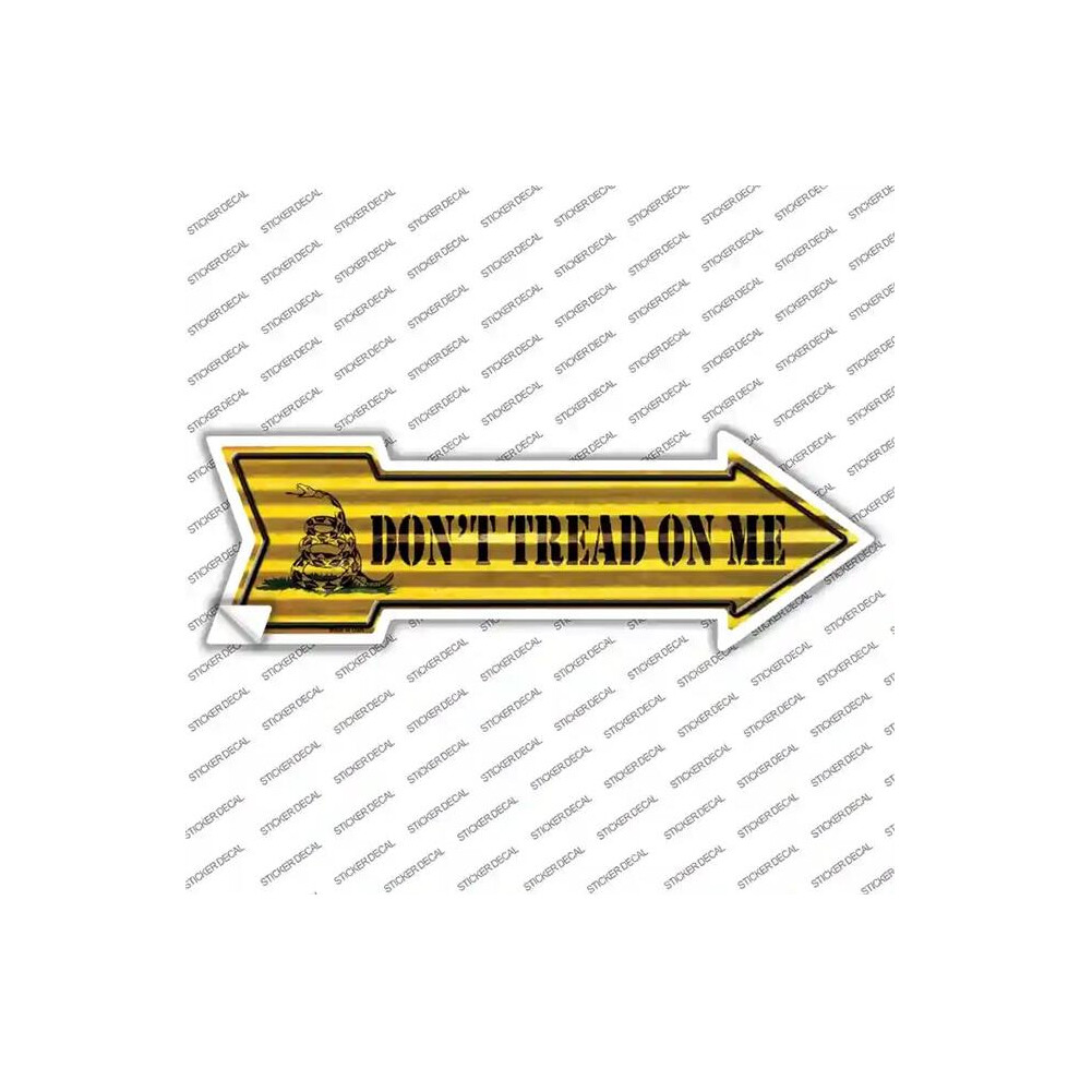 Smart Blonde A-653S-L Do Not Tread On Me Novelty Arrow Sticker Decal - Large 792636459894