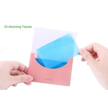 Ericotry 4Boxes (200Pieces) Oil Absorbing Blotting Sheets Face Oil-Absorbing Tissues Makeup Oil Control Absorbing Blotting Paper Sheets(Box