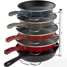 Cabinet simplu pentru casa pentru camara ?i organizator de tigaie suport Chrome Chrome