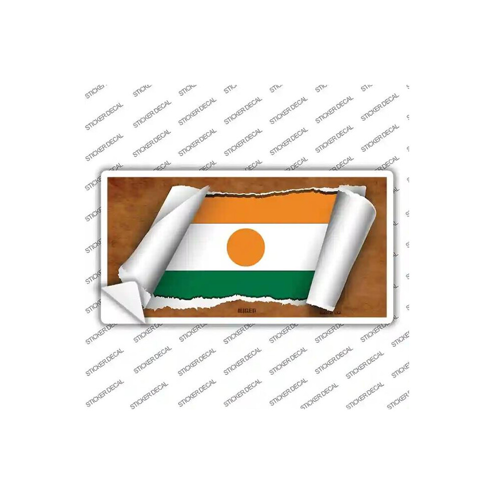 Smart Blonde Lp-9251S-Xl Niger Flag Scroll Novelty Sticker Decal - Extra Large 792636462139
