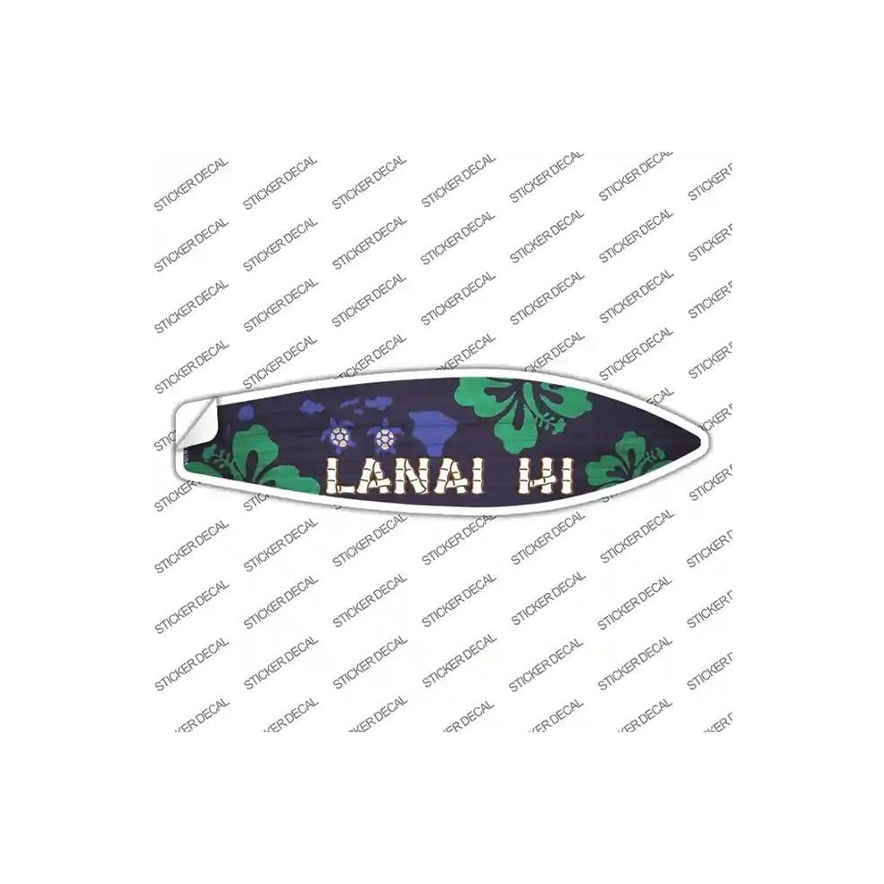 Smart Blonde Sb-296S-L Lanai Hawaii Novelty Surfboard Sticker Decal - Large 792636465499
