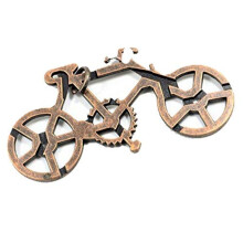 Shuyue Bicycle Metal Puzzle Lock IQ Test Mind Game Toys Brain Teaser Puzzles Metal Magic Trick Toy Metal IQ Puzzle pentru copii ?i adul?i