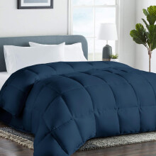 COHOME 2200 Comforter King Alternativa Pluma con Tableros de Esquinas - Edredón de Lujo Reversible Todo Estación