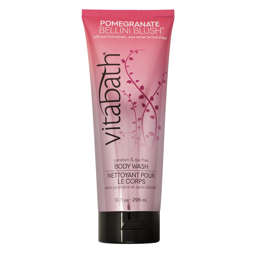 Vitabath Pomegranate Bellini Blush Body Wash Moisturizing Bath & Shower cleanser & Skincare Radiant Detox & Restore Nourishing Body Polish - 10 oz-image-OPC-PDPRKBC-NEW
