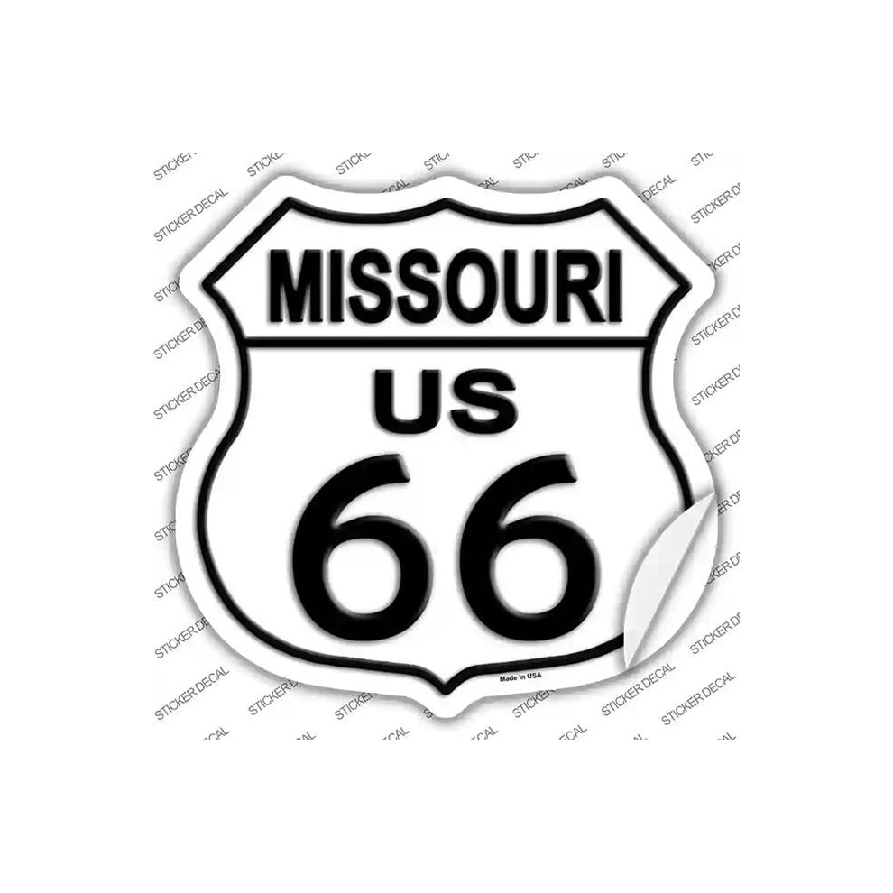 Smart Blonde Hs-105S-S Missouri Route 66 Novelty Highway Shield Sticker Decal - Small 792636469633