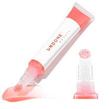 Undone Beauty Lip Life Hidratante Sheer Balm Lip Tint com ponta esfoliante para remoo suave da pele seca e brilho incolor e no pegajoso - Natu