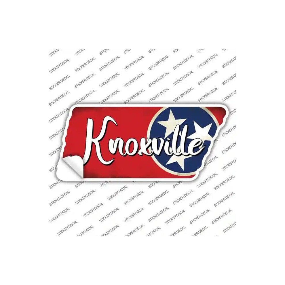 Smart Blonde Tn-301S-Xl Knoxville Tri Star Novelty Tennessee Shape Sticker Decal - Extra Large Red 792636471926