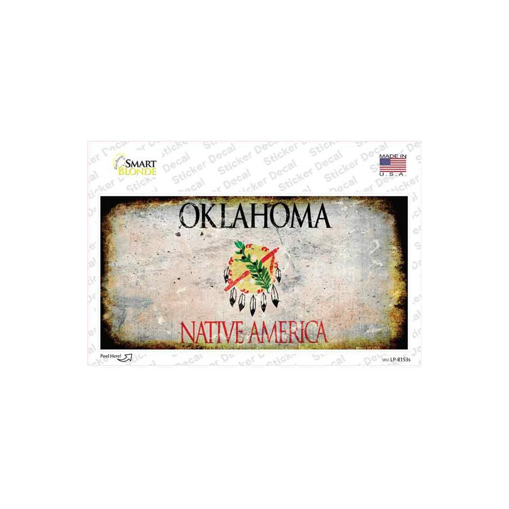Smart Blonde Lp-8153S-M Oklahoma State Rusty Novelty Sticker Decal - Medium 792636486036
