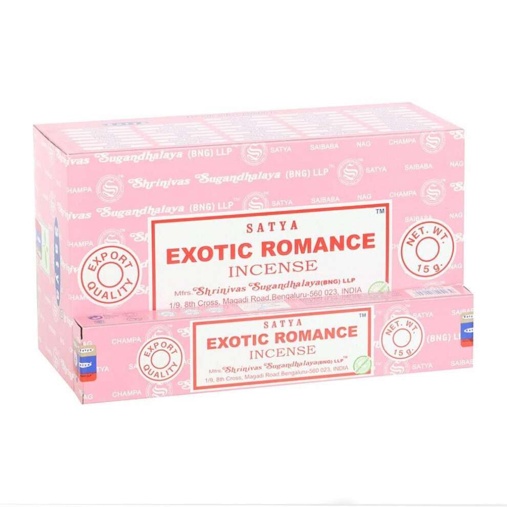 Satya Exotic Romance Incense Sticks (Pack of 12)-image-OPC-PGCCCFK-NEW