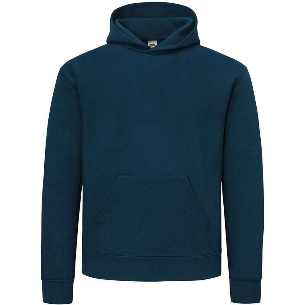 (L, Mountain Blue) Fruit of the Loom Mens Cotton Hoodie