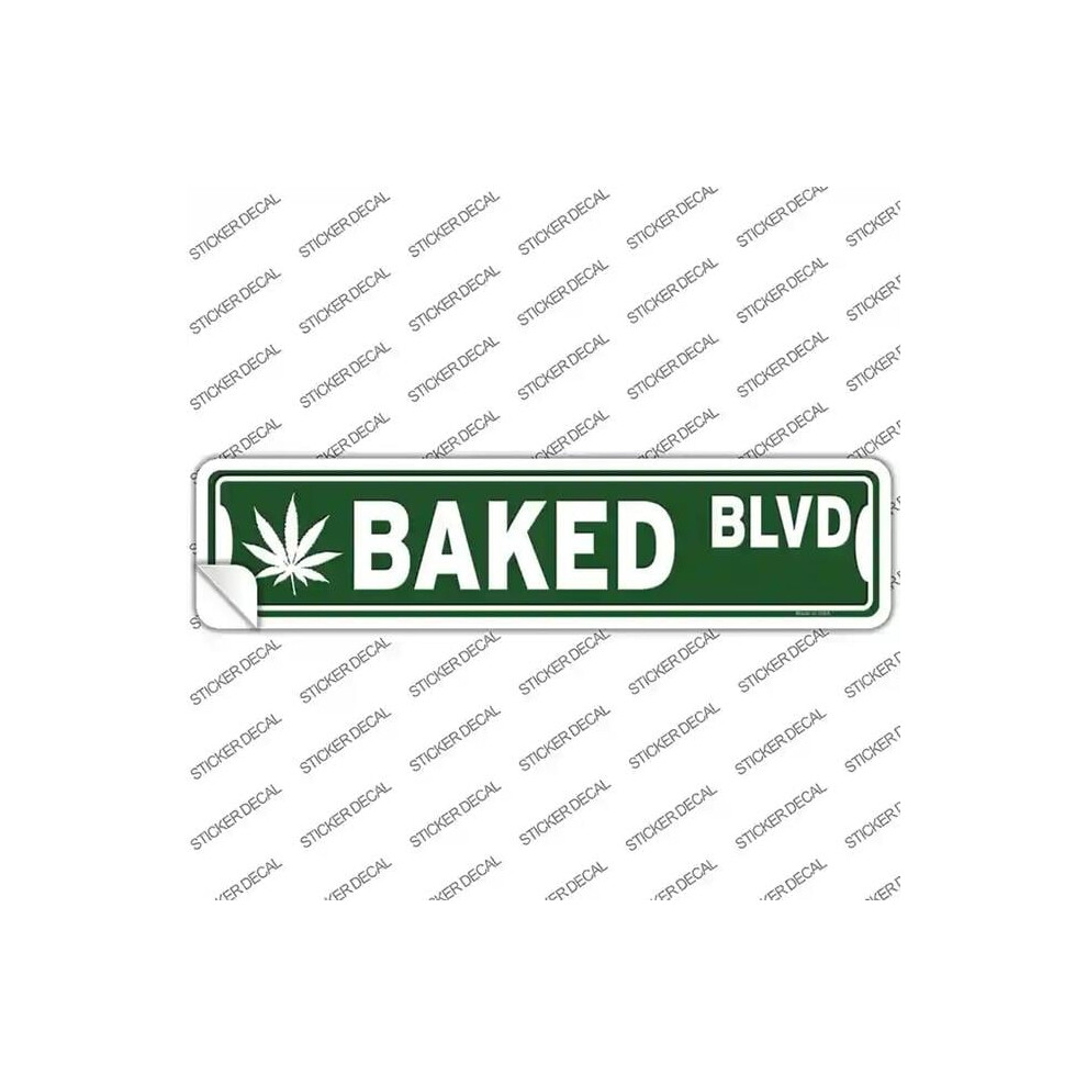 Smart Blonde K-1619S-Xl Baked Blvd Novelty Narrow Sticker Decal - Extra Large 792636489389
