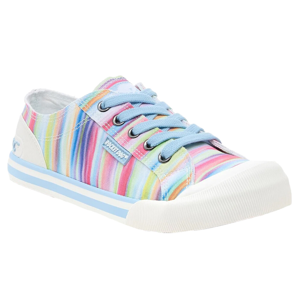 (8 UK, Rainbow) Rocket Dog Womens/Ladies Jazzin Dens Trainers