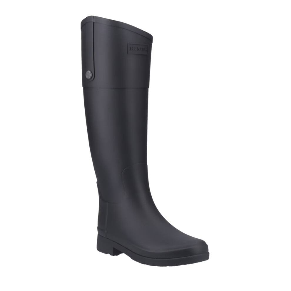 (5 UK, Black) Hunter Womens/Ladies Refined Riding Tall Matte Wellington Boots