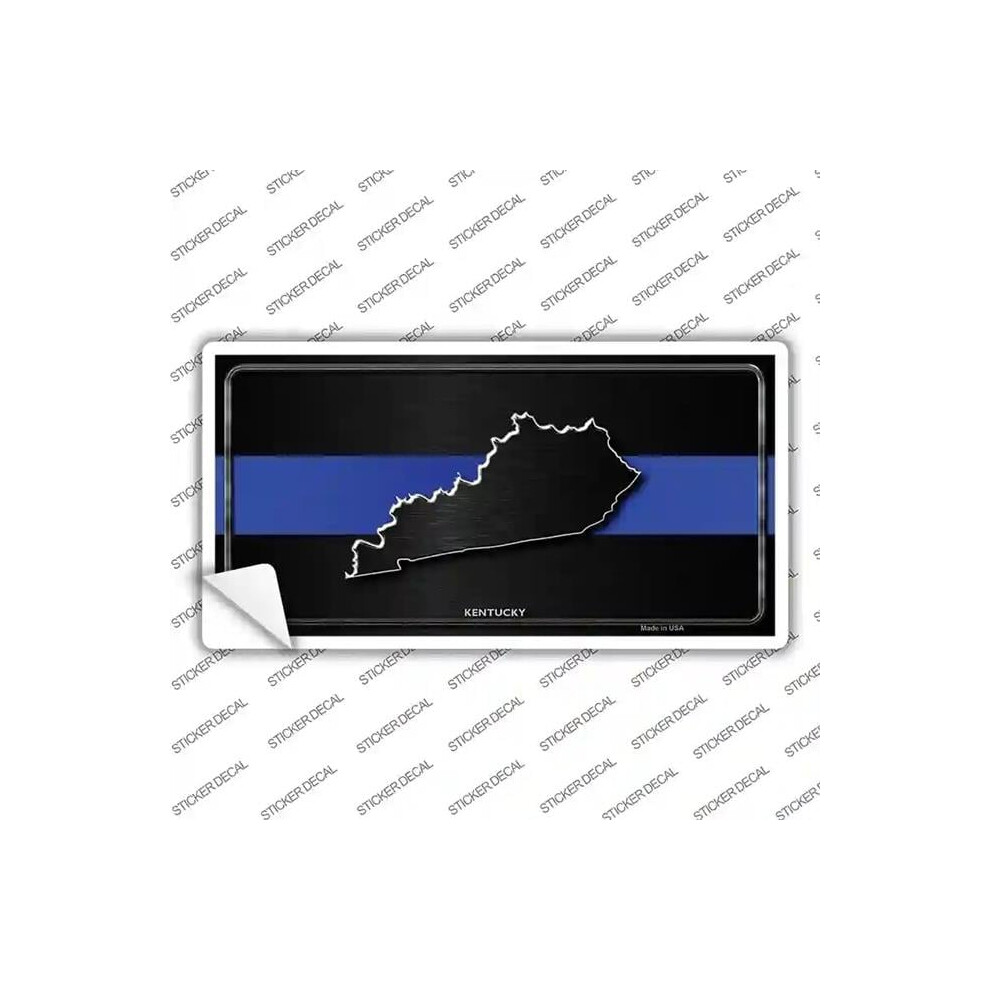 Smart Blonde Lp-8899S-L Kentucky Thin Line Novelty Sticker Decal - Large Blue 792636486456