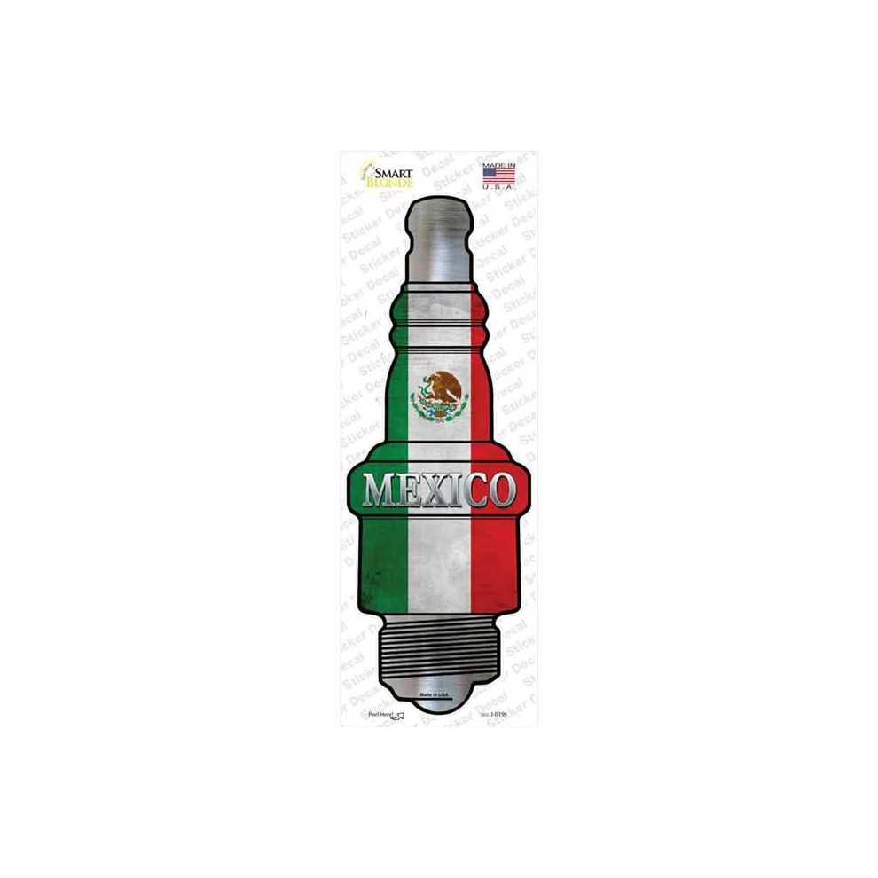 Smart Blonde J-019S-M Mexico Novelty Spark Plug Sticker Decal - Medium 792636488825