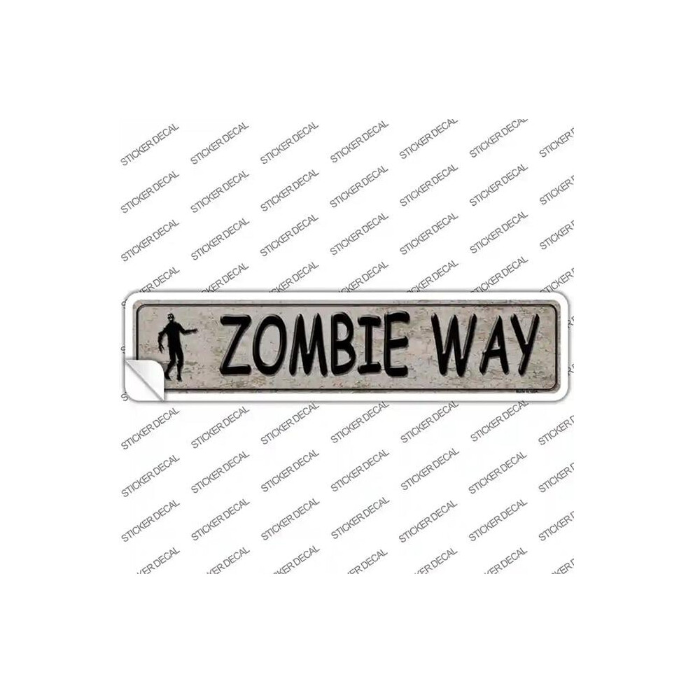 Smart Blonde K-356S-Xl Zombie Way Novelty Narrow Sticker Decal - Extra Large Brown 792636491719