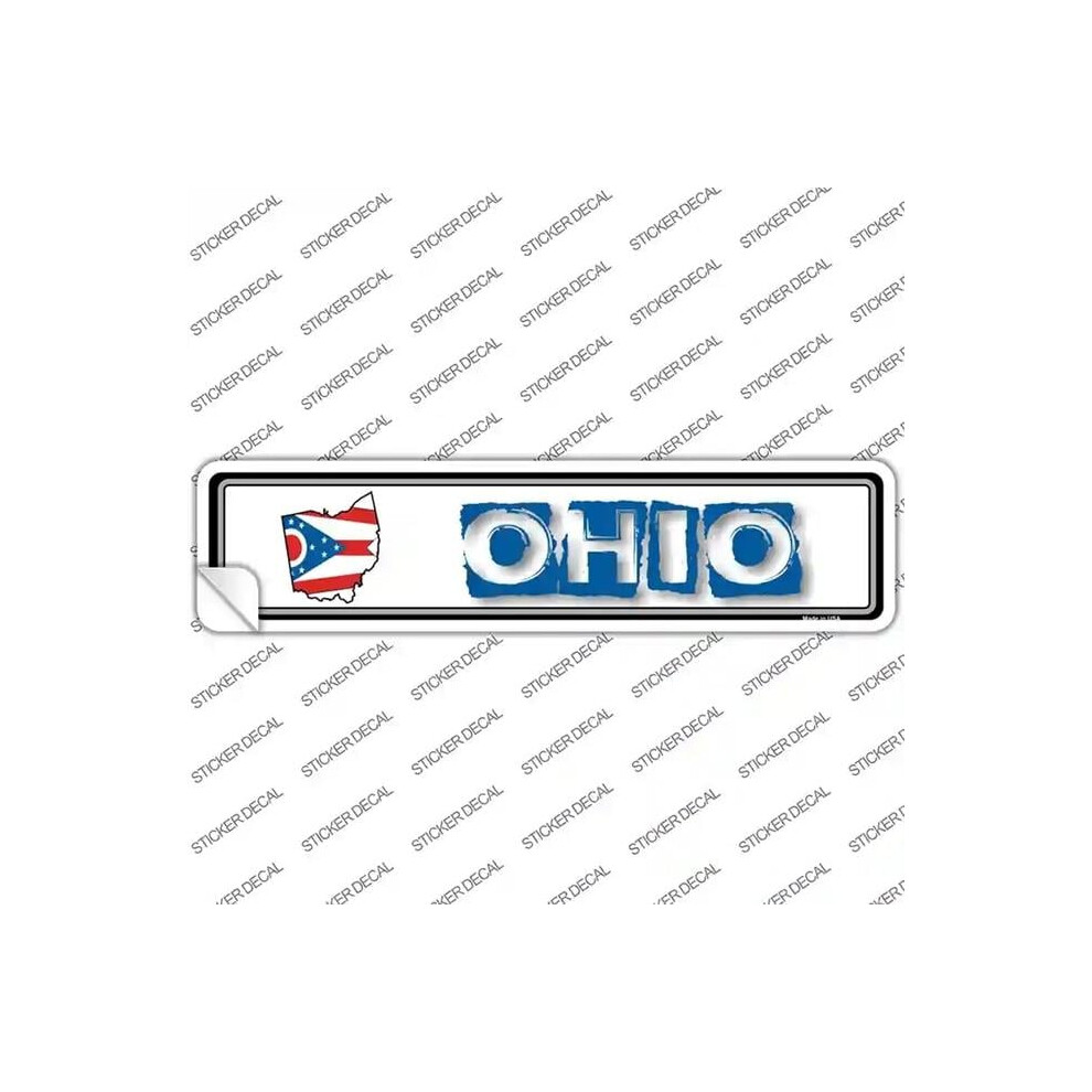 Smart Blonde K-334S-Xl Ohio Outline Novelty Narrow Sticker Decal - Extra Large 792636491795