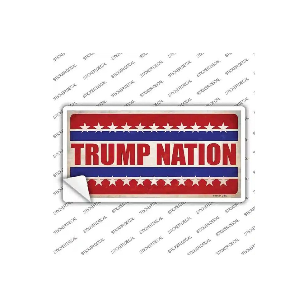 Smart Blonde Lp-12524S-S Trump Nation Novelty Sticker Decal - Small 792636493140