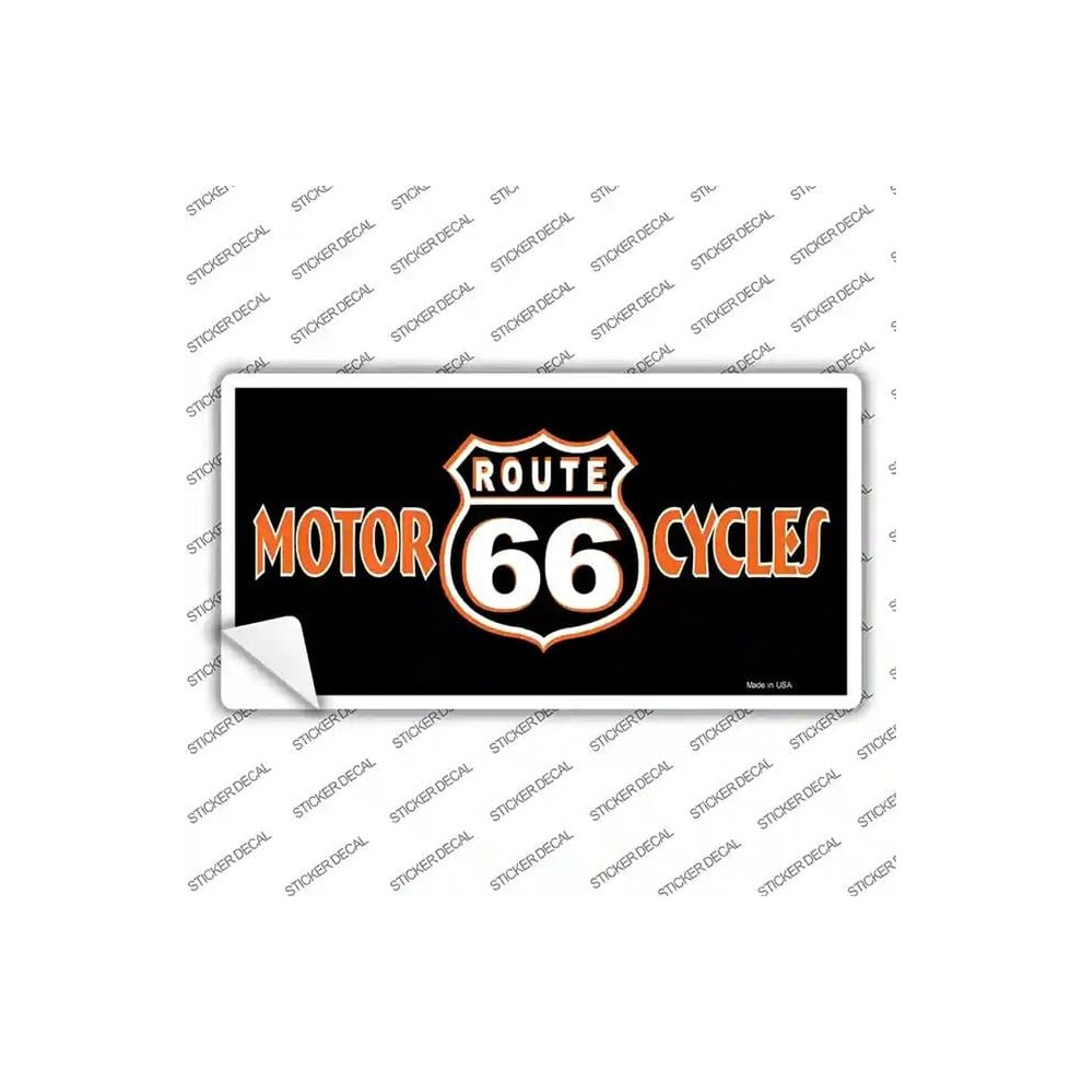 Smart Blonde Lp-1258S-S Route 66 Motorcycles Novelty Sticker Decal - Small 792636493232