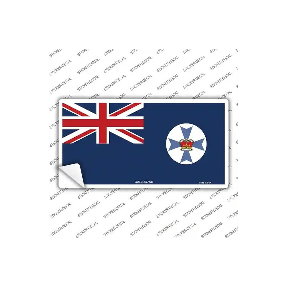 Smart Blonde Lp-1846S-L Queensland Flag Novelty Sticker Decal - Large 792636496011